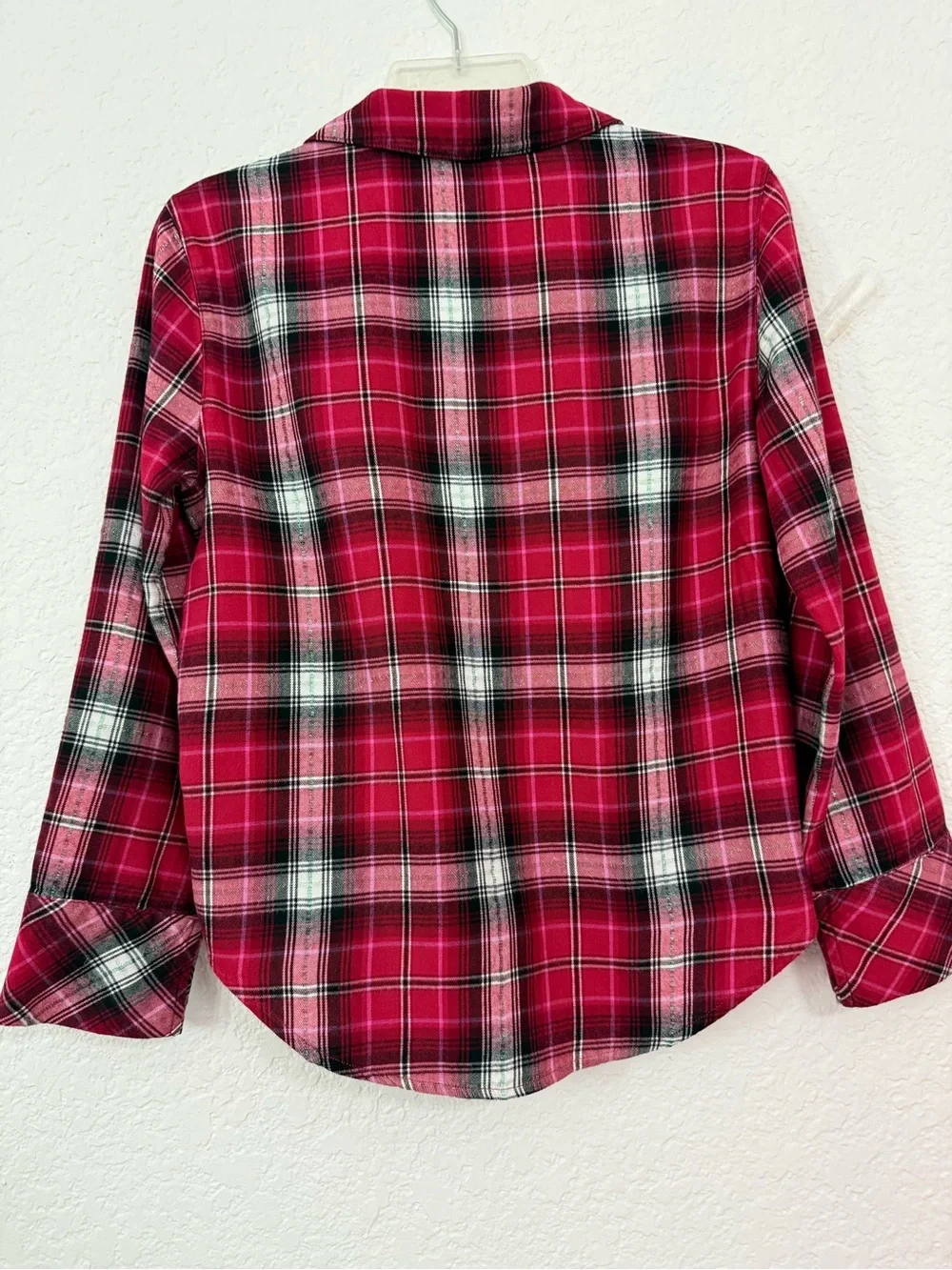 Victoria's Secret Red and Black Plaid Women Pajama Set Sz XS Pants M